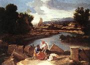 Landscape with St Matthew and the Angel Poussin